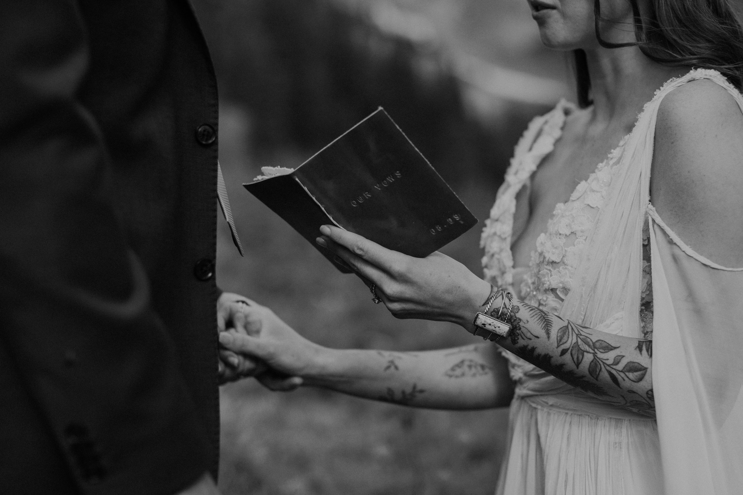 Wildflower elopement in Ouray Colorado